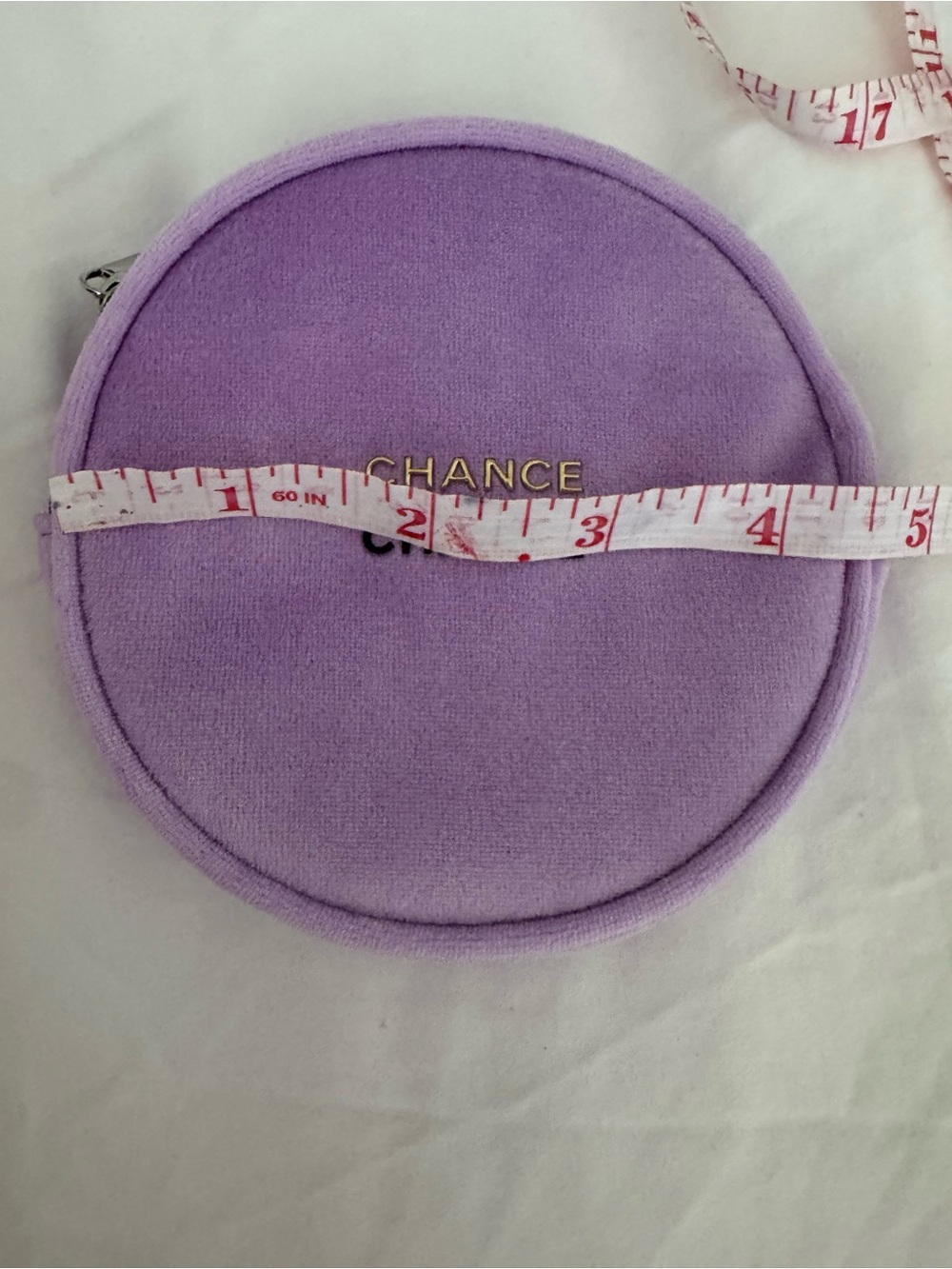 CHANEL Lavender Round Chance Cosmetic Pouch - Picture 2 of 4